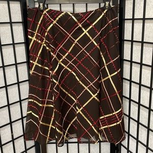 Nygård Petites Lined Skirt, Colorful Pre Loved, SZ 16